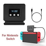 EEEKit-Lüfter für Nintendo Switch Dock Set-Temperaturanzeige-Kühler für NS-Original-Dockingstation, USB-Betrieb, integriertes Kab