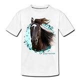 Spreadshirt Ostwind Aris Ankunft Ostwind Porträt Teenager Premium T-Shirt, 146-152, Weiß