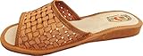Hausschuhe - Latschen -Pantolette Gr. 35, 36, 37, 38, 39, 40, 41 Echt Leder, Bequem&Leicht (Made in Poland 8.8.302) (35)