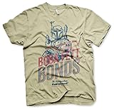 Offizielles Lizenzprodukt Boba Fett Bonds T-Shirt (Beige), M