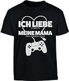 Gamer Liebe Es Wenn Meine Mama Mich Zocken Lässt Kinder und Teenager T-Shirt 152 Schw