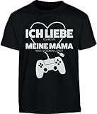 Gamer Liebe Es Wenn Meine Mama Mich Zocken Lässt Kinder und Teenager T-Shirt 152 Schw