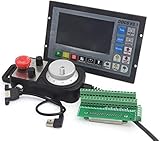 RATTMMOTOR DDCSV3.1 Offline Controller 4 Achsen 500kHz CNC Offline Motion Control und 100PPR MPG Handrad mit Not-Aus-Schalter für Schrittmotor S