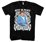 Rest in Peace Arthur Männer und Herren T-Shirt | King of Queens Spooner Jerry Stiller (3XL)