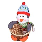 QiKun-Home Merry Christmas Candy Aufbewahrungskorb Dekoration Aufbewahrungskorb Weihnachtsdekorationen Aufbewahrungskorb Candy Box Party Geschenk