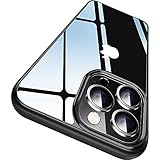 CASEKOO Crystal Clear Kompatibel für iPhone 13 Pro Hülle, [Nie Vergilbung] [Unzerstörbarer Militärschutz] Stoßfeste Kratzfeste Schutzhülle Transparent Case Dünne Handyhülle - Schw