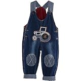 ACMEDE Latzhose Kinder Baby Jungen Mädchen Jeanshose Latzhosen Jeans Hosen Baby Kinder Overall (110)