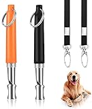 AOSPR Hundepfeife Profi, Hochwertige Hunde Pfeifen, Einstellbare Hochfrequenz Hunde Zubehör Professionelle Ultraschall Pfeife mit Lanyard Dog Training Kit, HundPfeife für Hundeausbildung