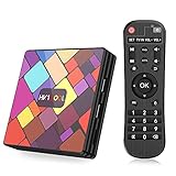 Android 11.0 TV Box【4GB RAM+64GB ROM】 BT4.0 Gehäuse TV 3D+4K [2021 Zuletzt Version] USB3.0 Superpow Android 11.0 Smart TV, Android Box mit Full HD/H.265/4K/3D/BT4.0 / 2,4 und 5 GHz WLAN/ RK3318