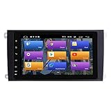 GTFHUH Auto-Multimedia-Player Autoradio Android Für Porsche Cayenne 2003-2010 Android 10.0 Double Din 8'Auto Multimedia GPS Navigation Auto Radio Stereo Auto Auto Play/TPMS/OBD / 4G WiFi/DAB/SWC