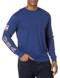 Volcom Herren True to This Ls Usst Blue L T-Shirt, Groß