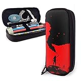XCNGG Kosmetiktasche mit Federmäppchen Sos Variety Face Towel Leather Pencil Case Pouch Zippered Pen Box School Supply For Students Big Capacity Stationery Box Travel Makeup Pouch Bag