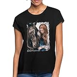 Spreadshirt Ostwind Aris Ankunft Mika Ostwind Portät Frauen Oversize T-Shirt, S, Schw