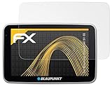 atFoliX Panzerfolie kompatibel mit Blaupunkt TravelPilot 51 CE Schutzfolie, entspiegelnde und stoßdämpfende FX Folie (3X)
