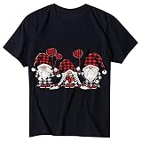 XUJY Weihnachts T-Shirt Damen Feiertage Geschenk Geschenkidee Nikolaus Shirt Christmas Xmas T-S