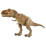 Jurassic World GRN70 - Brüllender Kampfaction T-Rex, Dinosaurier-Actionfigur, beweglich und mit realistischen Geräuschen, Dinosaurier Spielzeug für Kinder ab 4 J