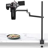 VIJIM Overhead Stativ, Flexible Tischstativ mit Mikrofon Boom Arm, Tisch Kamera Halterung für Live-Streaming, YouTube, TikTok, Fotostudio, Fotog
