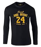 Kobe Bryant Farewell Long Sleeve Shirt Mamba Out Basketball Jersey Trikot Lakers MVP Langarm (S)