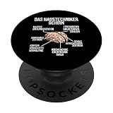 Haustechniker Gehirn Hausmeister Haustechnik Facility Beruf PopSockets mit austauschbarem PopGrip