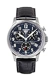 Junkers Herren Chronograph Quarz Uhr mit Leder Armband 68943