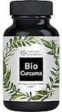 Bio Curcuma - 240 Kapseln - 4542mg (Bio Kurkuma + Bio schwarzer Pfeffer) pro Tagesdosis - Mit Curcumin & Piperin - Hochdosiert, vegan und hergestellt in D