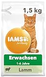IAMS for Vitality Katzenfutter trocken mit Lamm - Trockenfutter für Katzen im Alter von 1-6 Jahren, 1,5 kg