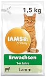 IAMS for Vitality Katzenfutter trocken mit Lamm - Trockenfutter für Katzen im Alter von 1-6 Jahren, 1,5 kg