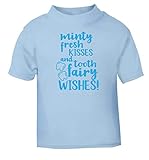 Flox Creative Baby T-Shirt Minty Kisses Zahnfee schwarz Neugeborene Gr. 1-2 Jahre, hellb