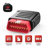 mucar Diagnosegerät Auto Für iOS&Android,BT200 2021 Neueste Obd2 Bluetooth Adapter Mit Auto Alle Systemdiagnosen,Obd2 Diagnosegerät Für Alle Fahrzeuge Öl,SAS-Reset gratis Geschenk (Rot)