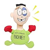 WODEHUI Punch Me Toy, Anti-Stress elektrisches Plüschtier Vent Screaming Doll Geschenk für Erwachsene und Kinder 9,84 Zoll (Grün)