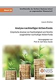 Analyse nachhaltiger Aktien-Fonds. Empirische Analyse von Nachhaltigkeit und Rendite ausgewählter nachhaltiger Aktien-F