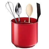 Cooler Kitchen Utensilienhalter, extra groß, stabil, drehbar, mit beschwertem Boden, herausnehmbarer Trennwand und griffigem Einsatz | rostfrei und spülmaschinenfest Casual 7'