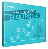 FRANZIS 67400 - Elektronik Adventskalender, 24 spannende Experimente rund um Elektronik, inkl. Steckplatine, empfohlen ab 14 J