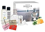 LAMPE BERGER Paris Starterset FRÜHLINGSFRISCHE rund mit 2 Düften ! 250ml Neutral,250ml Verbene inkl. 1 Überraschungskarte von Langelütje I das Original I Deine Lampe - Dein Duft'