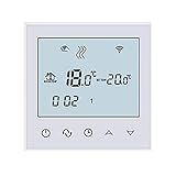 Beok tds21 Wifi Digital Raumthermostat Fußbodenheizung Thermostatheizkörper Wandthermostat programmierbar Room mit großer LCD-Bildschirm Fernbedienung durch Smartphone App