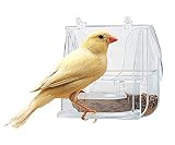 Ferplast 84522724 Futternapf Pretty 4522 für Vögel, Maße: 9 x 9 x 9 cm, transp