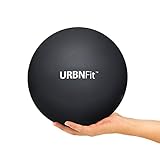 URBNFit Pilates Ball klein (23 cm) - Mini-Gymnastikball für Fitness, Yoga, Physiotherapie, Bauchmuskeltraining etc. - Inkl. Workout-Guide – Schw