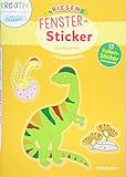 Riesen Fenster-Sticker Dinosaurier: Mit 15 Folien-Stickern!