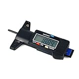 Reifendruck Prüfer,Reifendruckkontrollsystem 2 psc neueste digitale reifen tiefe eignung eignung checker motorrad temperatur tester autobremsschuh verschleißmessung