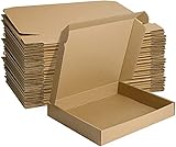 HORLIMER 25 Stück Versandkartons 33x25,4x5,1 cm, Braun, Maxibriefkarton für Warensendung, Büchersendung, Geschenkbox