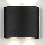 Retro Wandleuchte, Europäische Wandleuchte Moderne Wandleuchte 8W weiß LED Wandleuchte aluminium laufend LED Wasserdichte Spotlicht Nachtlampe Compatible with Wohnzimmer, Schlafzimmer, Flur, B
