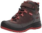 KEEN Redwood MID WP-Y Hiking Boot, Coffee Bean/Picante, 39 1/3 EU