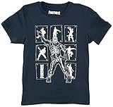 Fortnite Skull Trooper T-Shirt dunkelblau 164 100% Baumwolle Familie & Baby, Fan-Merch, Gaming