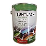 2 x 2,5 L Wilckens Buntlack Kunstharzbasis innen/außen Hochglänzend 5 L Farbwahl, Farbe:RAL 3003 Rub