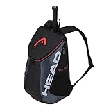 HEAD Unisex-Erwachsene Tour Team Backpack Tennistasche, schwarz/grau, Einheitsgröß