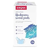 Sirona Einweg-Achselpads - 24 Pads, Antitranspirant Absorbent Geruch Blocker Pads Achsel Kleid Shields, kämpft Hyp