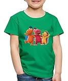 Spreadshirt Der Kleine Drache Kokosnuss Freunde Kinder Premium T-Shirt, 122-128, Kelly G