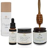 bedrop | BleibtStark-Set | Propolis Tinktur 20%, BIO Gelee Royal Kapseln & echter Manuka Honig MGO400+, passend für die Winterzeit / Gripp