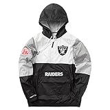 Mitchell & Ness Oakland Raiders Surprise Win Windbreaker Black Half Zip Jacket Jacke Anorak