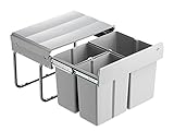 WESCO 757402-62 Abfallsorter 30 (2x7,5 + 15) Liter TRIO SHORTY ab 50 cm Schrankb